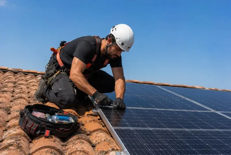Maintenance et monitoring de panneaux solaires à la Balme-les-Grottes